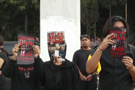 Tolak RKUHAP, Mahasiswa dan KMS Gelar Aksi Protes