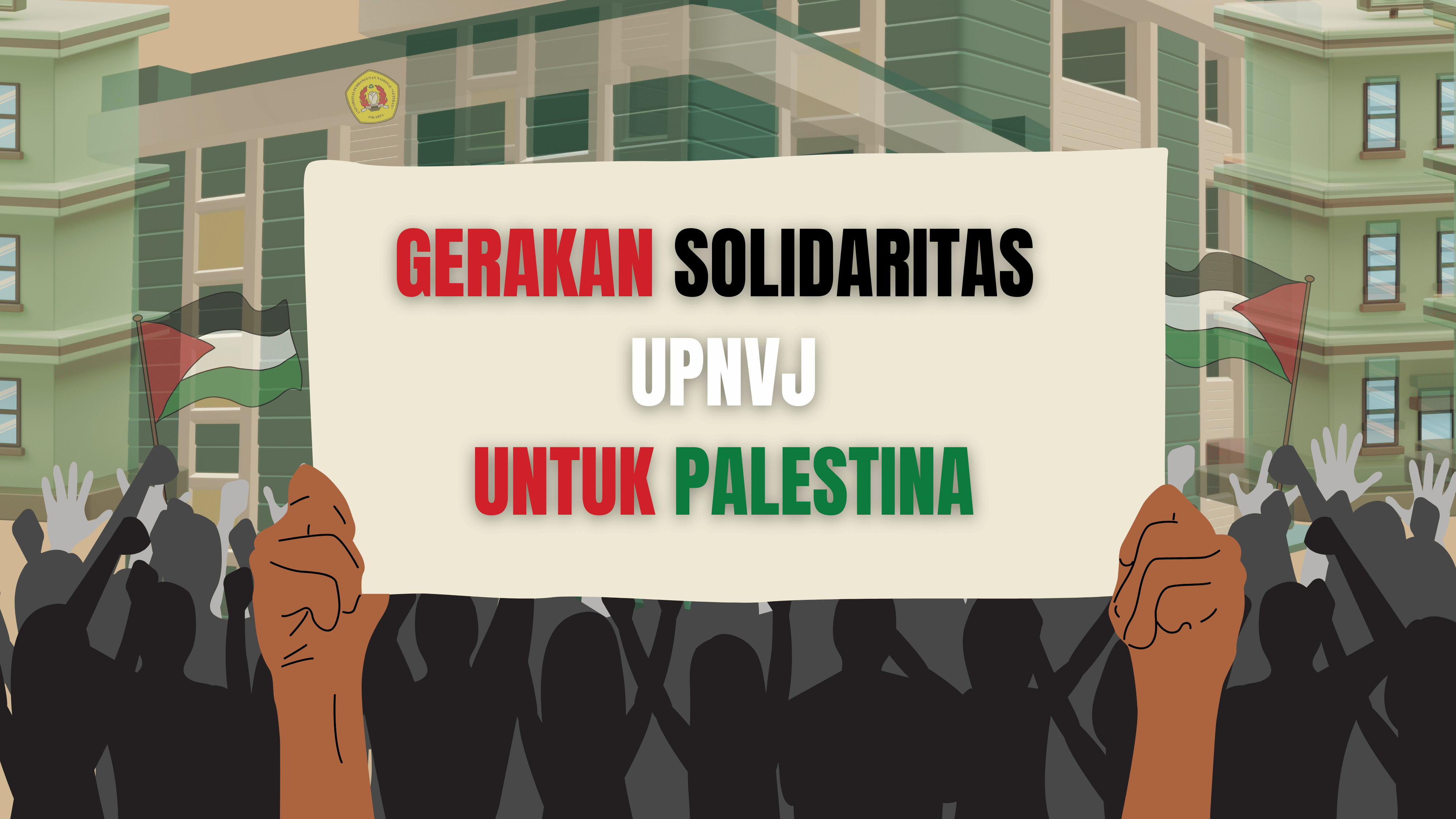 Gerakan Solidaritas Mahasiswa UPNVJ kepada Palestina melalui UPNVJ-SJP