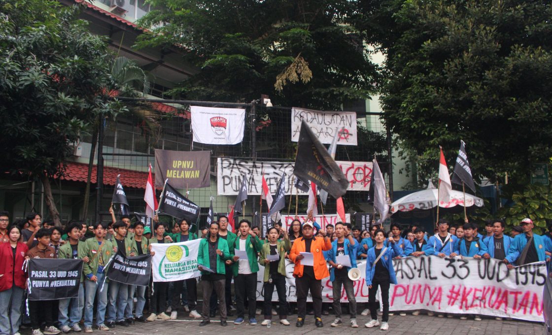 Tuntut Kedaulatan Agraria, Mahasiswa Gelar Mimbar Bebas di UPNVJ