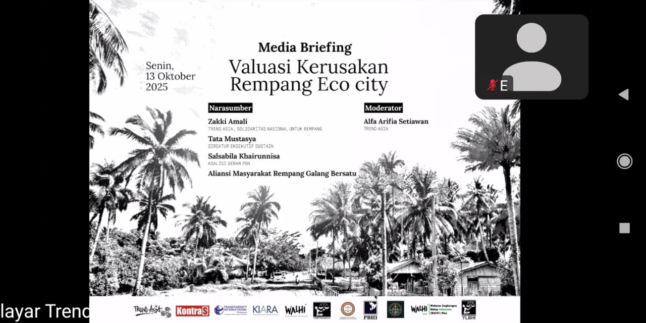 “Buku Putih Valuasi Kerusakan Rempang Eco City” Bongkar Wajah Gelap Proyek Strategis Nasional