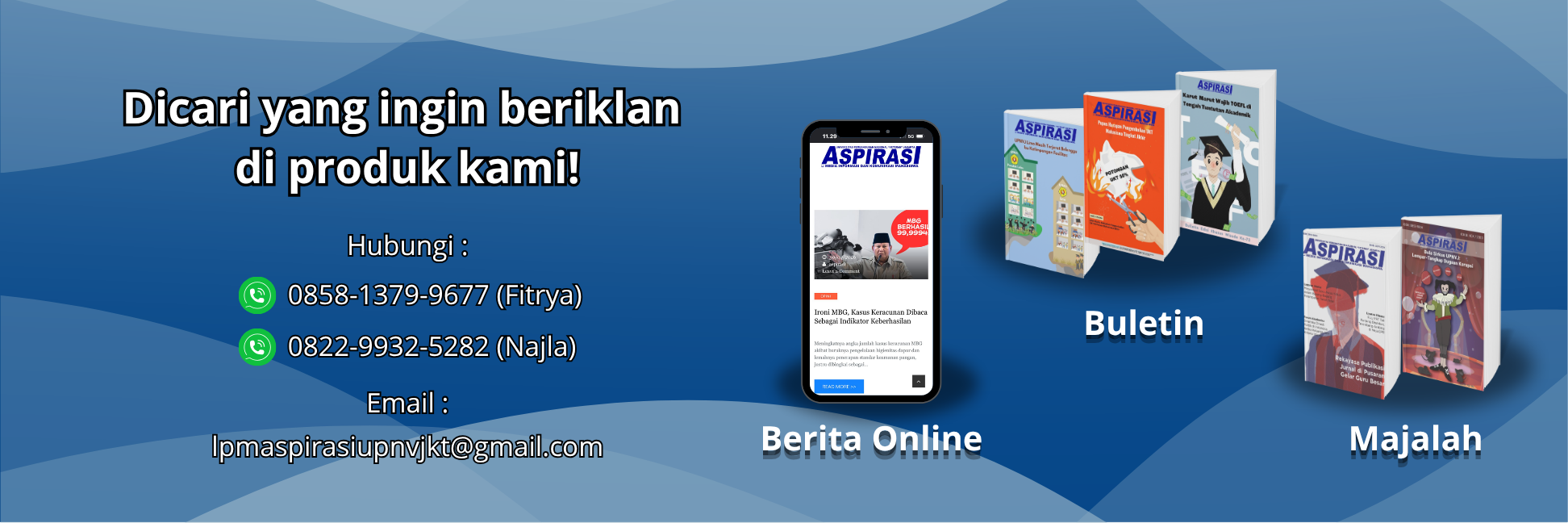 Banner Jasa Pasang Iklan LPM Aspirasi