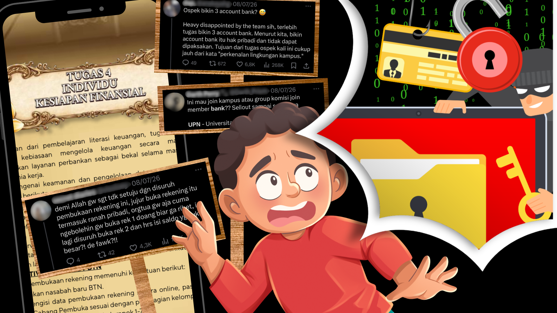 Penugasan Buka Rekening Bagi Mahasiswa Baru Tuai Kekhawatiran Data Pribadi