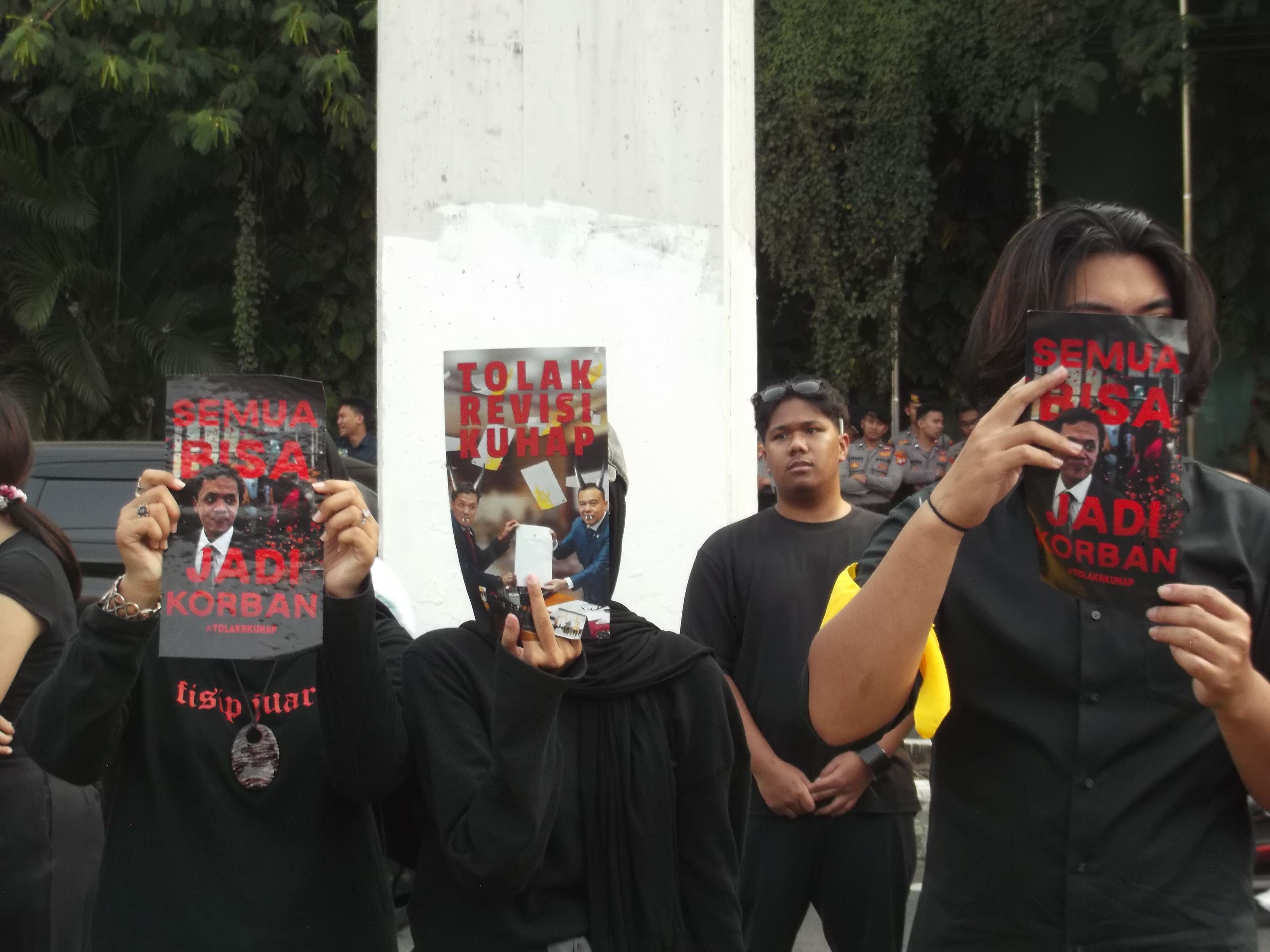 Tolak RKUHAP, Mahasiswa dan KMS Gelar Aksi Protes