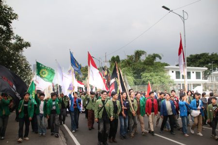 Aksi di DPR Desak Pengesahan RUU Perampasan Aset